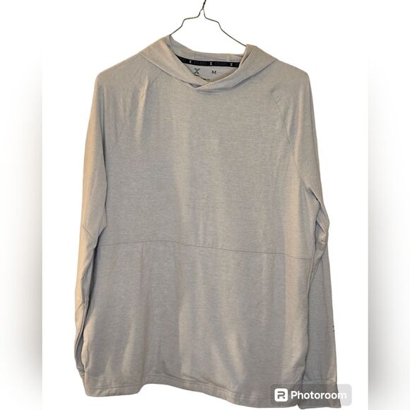 Xersion Studio Men's Heather Gray Long Sleeve Hoodie Activewear Shirt Medium NWT - Picture 9 of 14